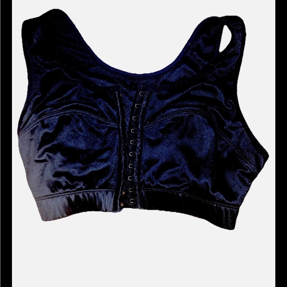 Enell High Impact Front-Closure Black Sports Bra - Comfortable Support